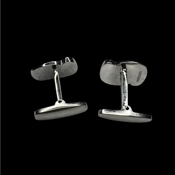 YSL .925 Silver and Gold Cufflinks - Picture 3 of 3